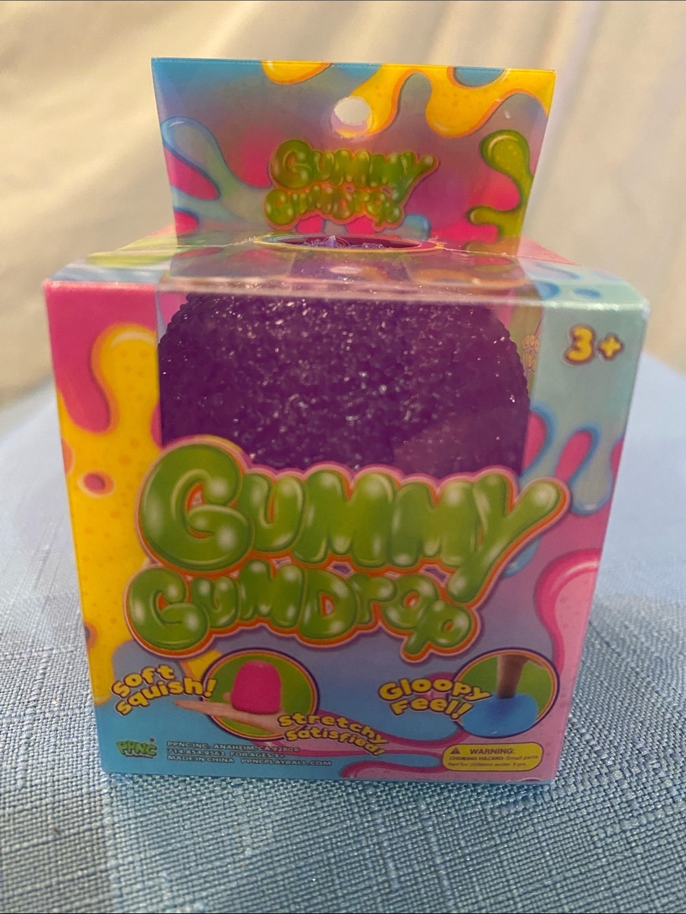 Purple gummy gumdrop mini squishy